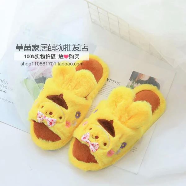 Мультфильм Медведь Даффи стеллалу hello kitty My Melody Марка oroll Марка pom-Pom Purin тапочки вьетнамки для женщин девушек подарки