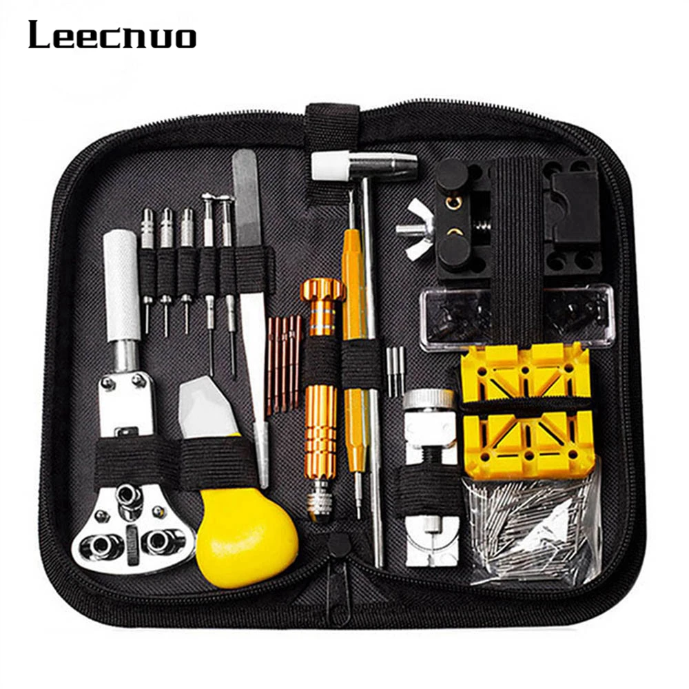 Leecnuo 148/16 шт Набор инструментов для ремонта часов набор регулировки металла