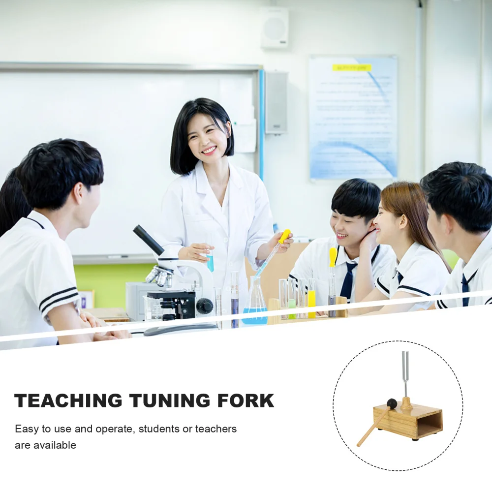 

1 Set Tuning Fork and Mallet Steel Tuning Fork with Box Rubber Striker Mallet