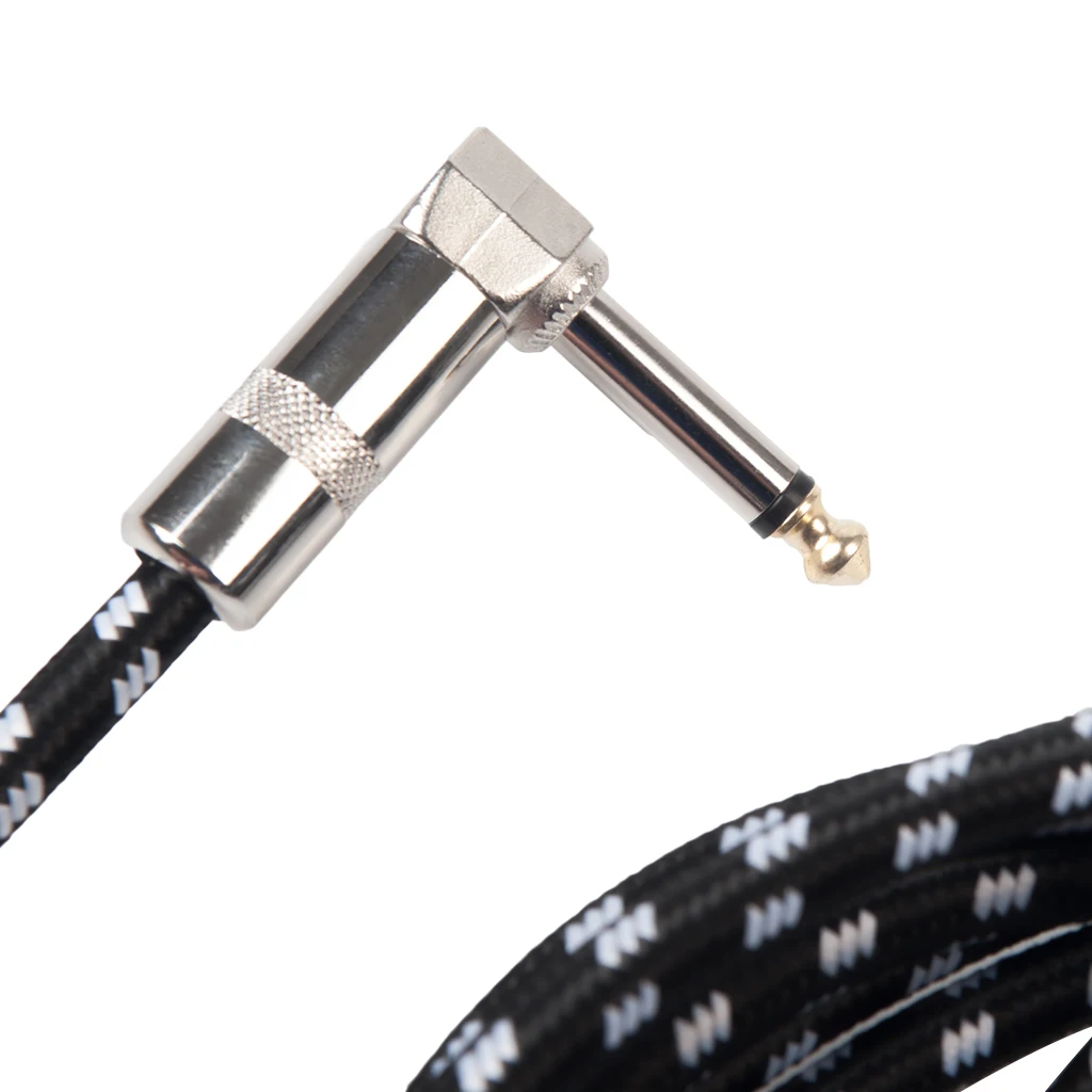 elektrische gitarre audio kabel 3m bass guitarra kabel jack kabel 14 zoll gerade zu winkel stecker kabel free global shipping