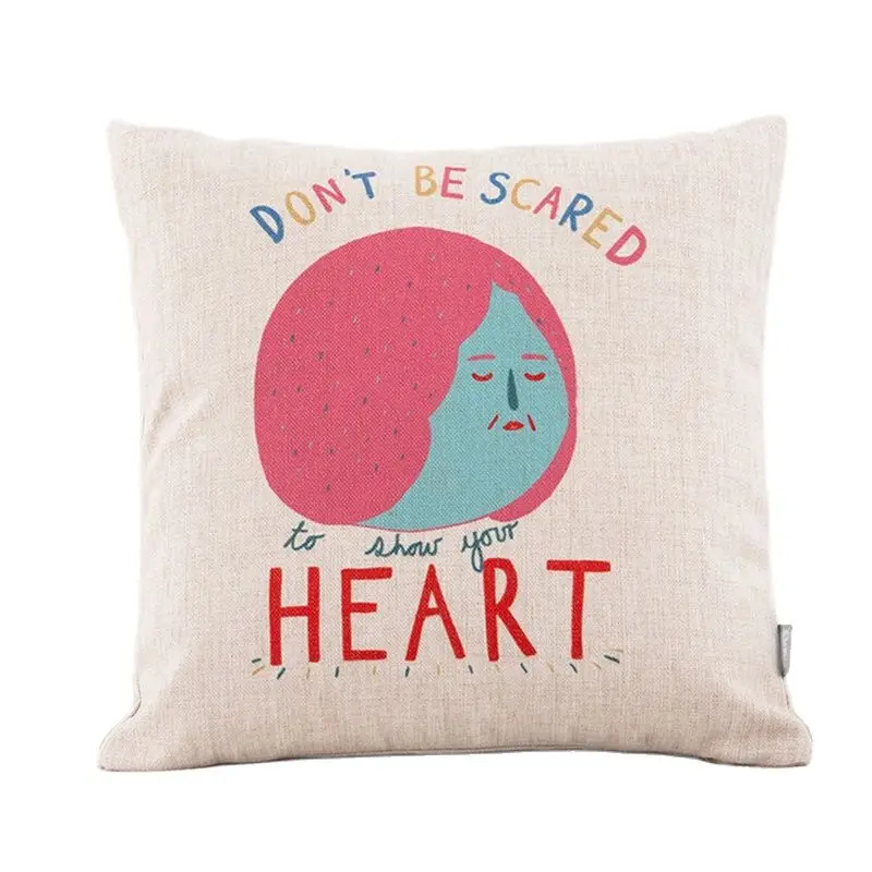 Наволочка для подушки с изображением усов и бороды черно-белая дома декоративная