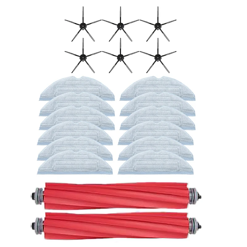 

20 Pcs for Xiaomi Roborock Robot S7 T7S Plus Vacuum Cleaner Accessories Detachable Main Brush Mop Cloth Side Brush