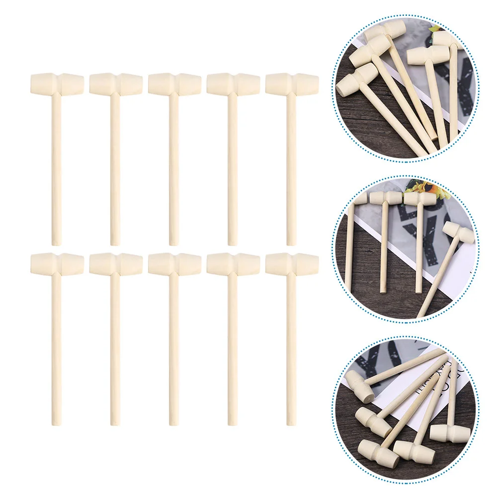 

20pcs Mini Wooden Hammer Mallet Pounding Creative Beating Gavel Toys Educational for Boys Girls Children
