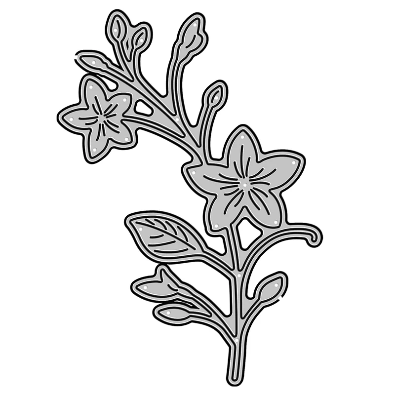 

Новинка; Платье с цветочным узором с изображением листьев зимы завод ремесло 2020 металлический Трафаретный вырубной Штамп для DIY Скрапбукин...