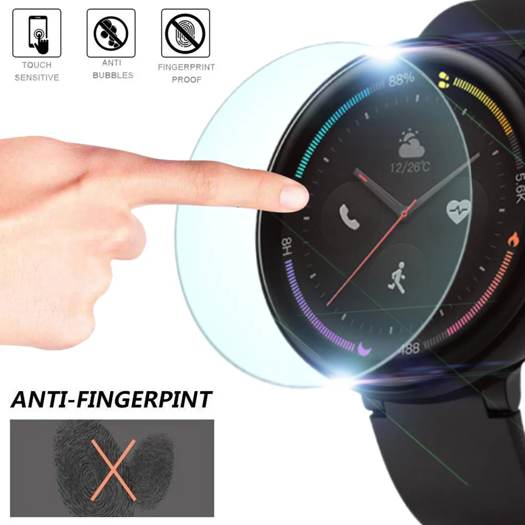 5 упаковок Взрывозащищенная защитная пленка из ТПУ для смарт-часов Amazfit A1807
