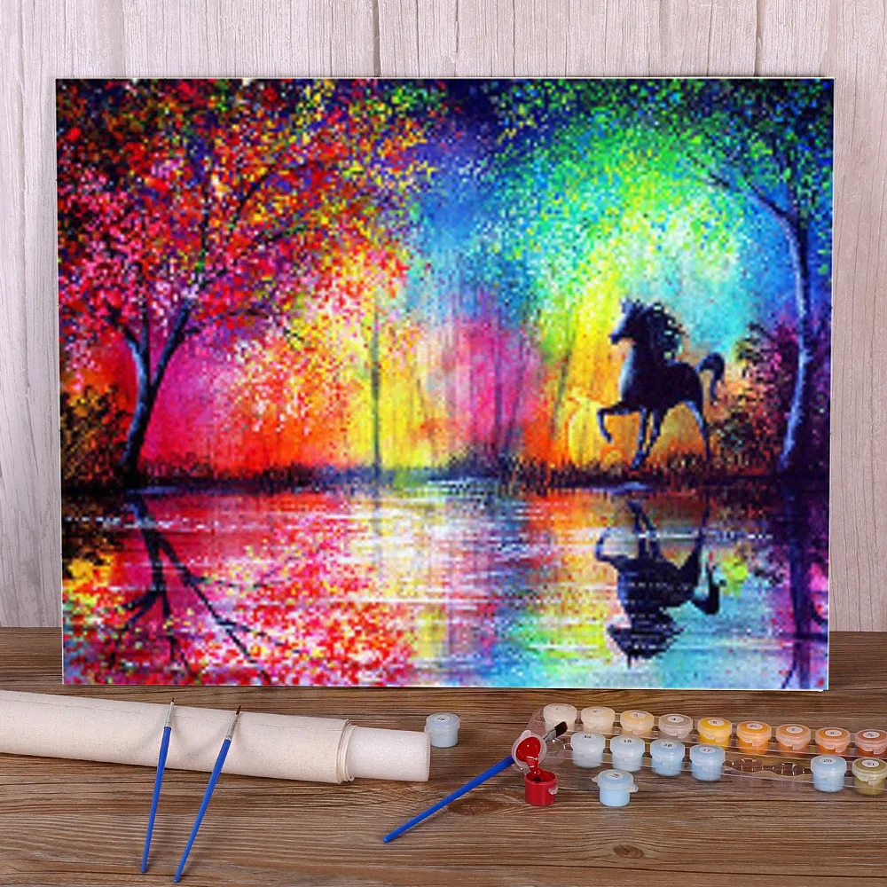 

Набор для раскрашивания по номерам, масляные краски 50*70