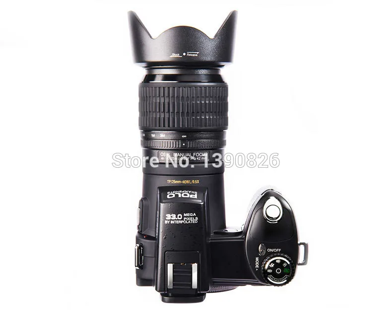 POLO D7100 Digital Camera 33MP DSLR Half-Professional 24x Telephoto Wide Angle Lens sets 8X Zoom Cameras Focus | Электроника