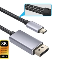 thunderbolt 3 usb c to displayport 1 4 cable 8k 4k 144hz 2k 165hz usb 3 1 type c to dp cable for macbook pro dell