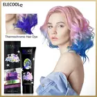 Краска для волос ELECOOL, термохромная меняющая цвет краска для серых волос, термо-чувствительное смещение цвета волос, воск для укладки волос