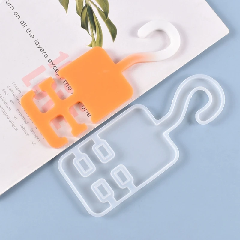 

Multifunction Hook Hanger Silicone Mould Crystal Epoxy Resin Mold DIY Craft Tool