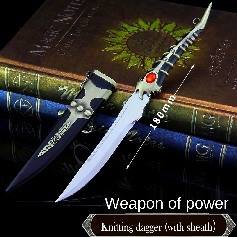 

American TV rights game keel sword with sheath weapon model children's metal