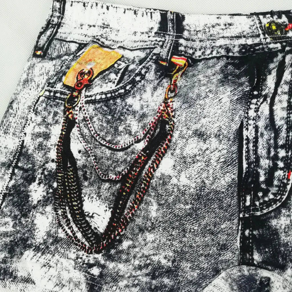 Трусы-боксеры мужские джинсовые с принтом в виде доллара F1 | Мужская одежда