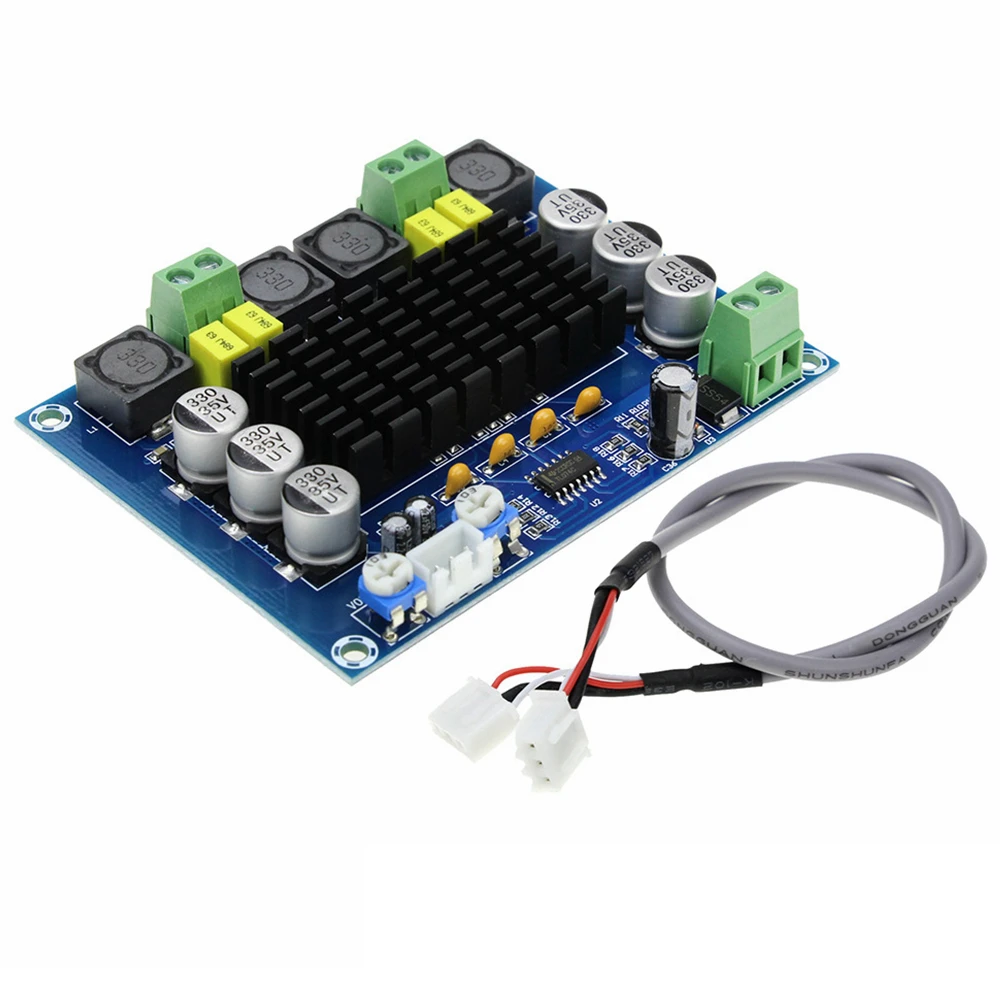 

XH-M543 High Power Digital Amplifier Board TPA3116D2 2*120W Dual Channel Audio Amplifier Module