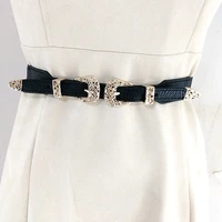 elastic corset belt hollow out gold buckle vintage belts for women high quality stretch dress cummerbunds ladies waistband