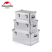 naturehike 30 80l outdoor storage box camping picnic travel aluminum alloy large capacity box accessories storage bag 3 sizes