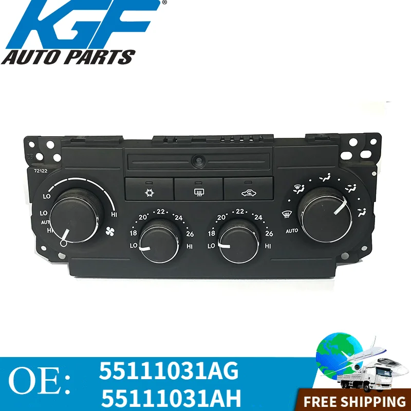 

KGF 100% новый высококачественный подлинный кондиционер A/C панель управления нагревателем 55111031AG 55111031AH для Chrysler 300C 04-08