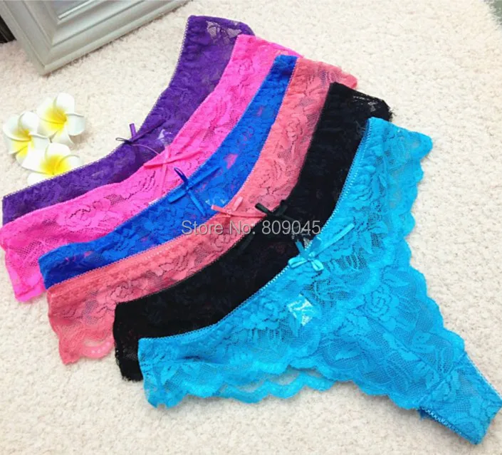 Женское кружевное многоцветное нижнее белье для девушек стринги интимная одежда