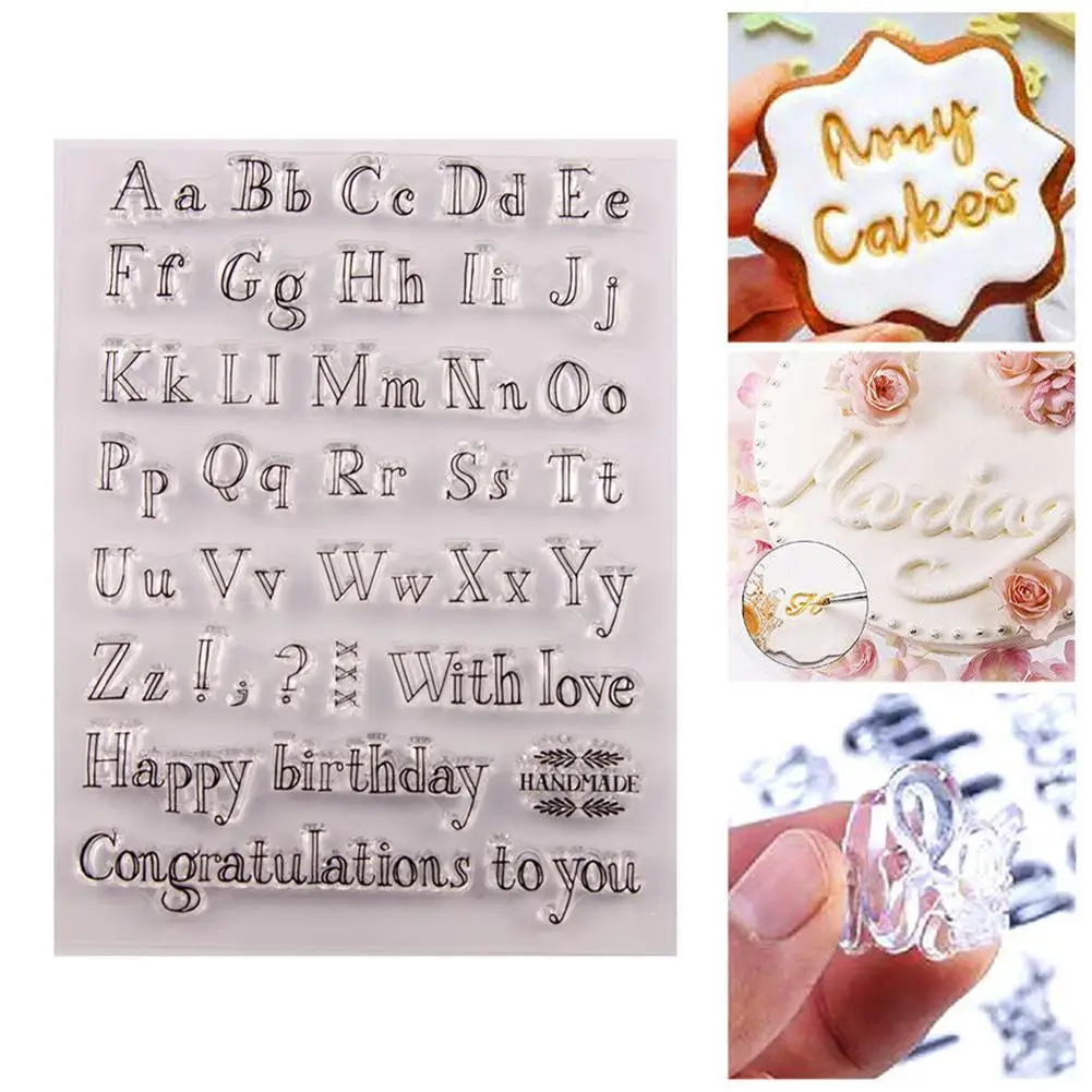 

Cake Cookie Decorating Tools Alphabet Fondant Cake Stamp Mold Letters Biscuit Fondant Mold Baking Tools Cake Embosser Stamp