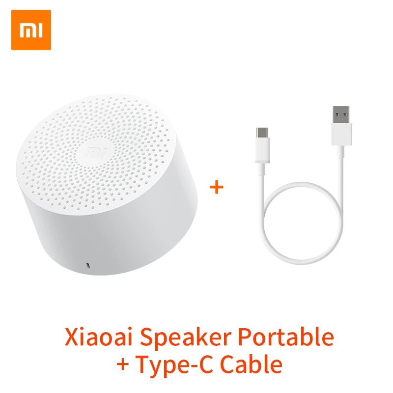 with Type C Xiaomi AI Bluetooth динамик портативный мини Спорт Музыка Аудио Динамик жизнь водонепроницаемый Мода маленький динамик s - Цвет: with Type C