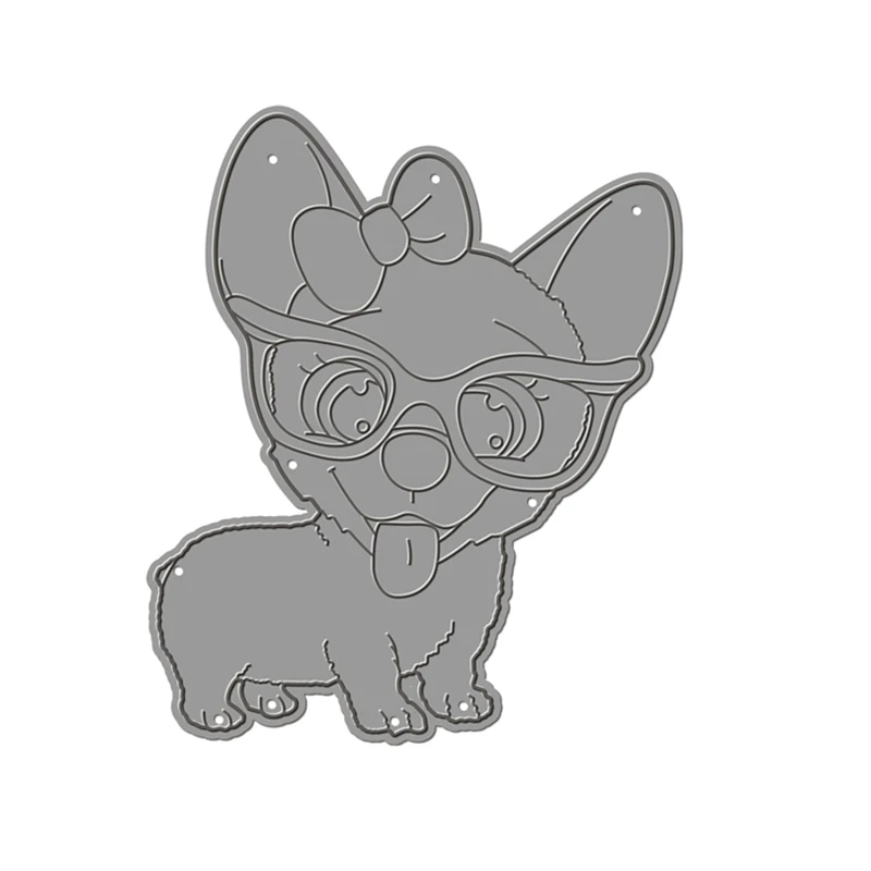 Новинка 2020 металлические штампы сделай сам с изображением милой собаки