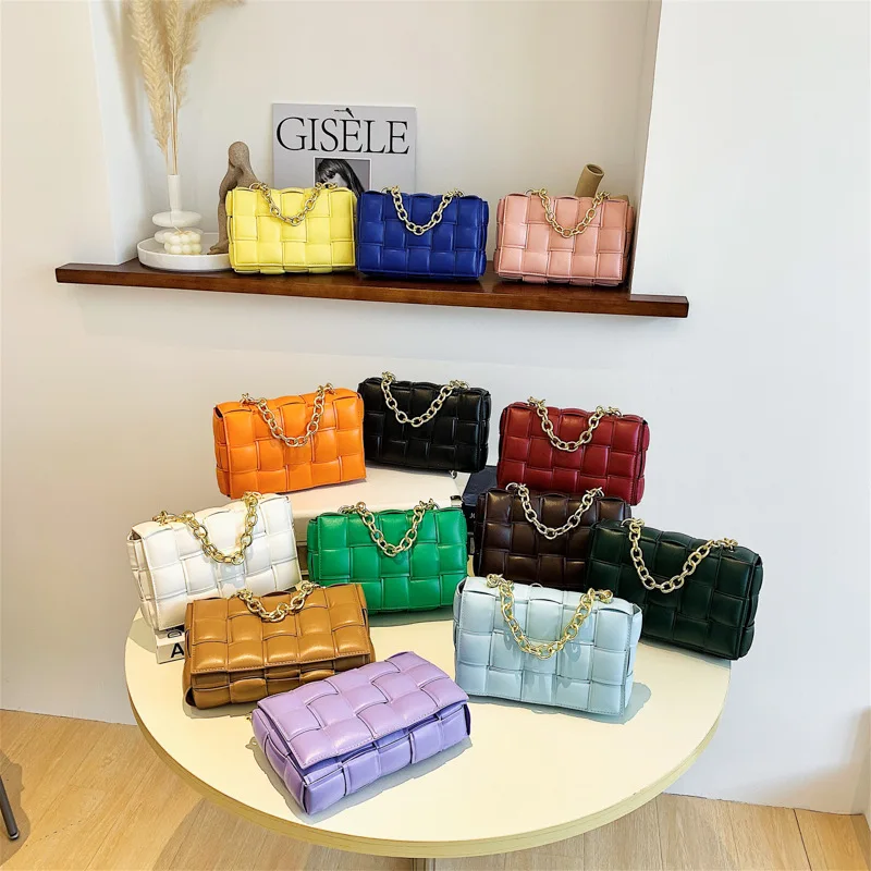 2021 new shoulder bag hand woven small square bag women's Bag Fashion Chain Handbag tofu bag
2021 new shoulder bag hand woven small square bag women's Bag Fashion Chain Handbag tofu bag