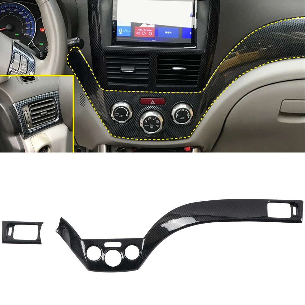 

Для Subaru WRX STI 2007-2011 стильная внутренняя приборная панель из углеродного волокна центральная консоль молдинговая отделка