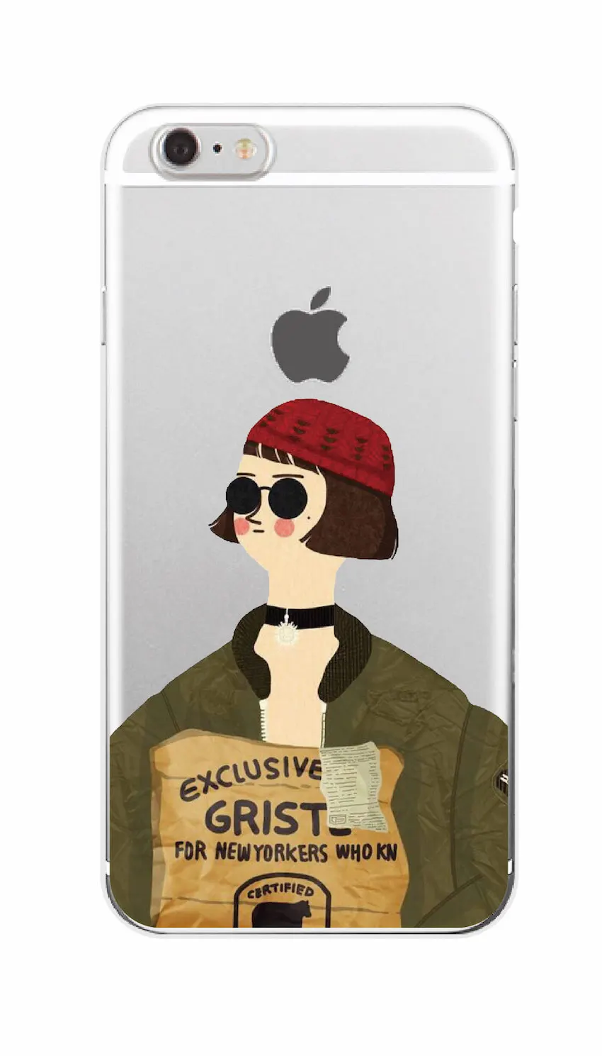 Leon Матильда Натали Портман постер фильма Мягкий ТПУ чехол для телефона Coque Funda iPhone