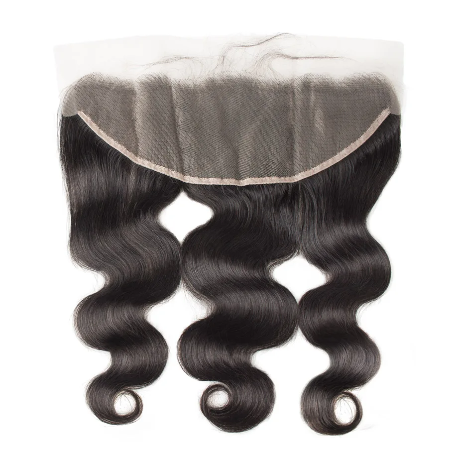 Прозрачный кружевной фронтальный 13x4 закрытие тела волна бразильские