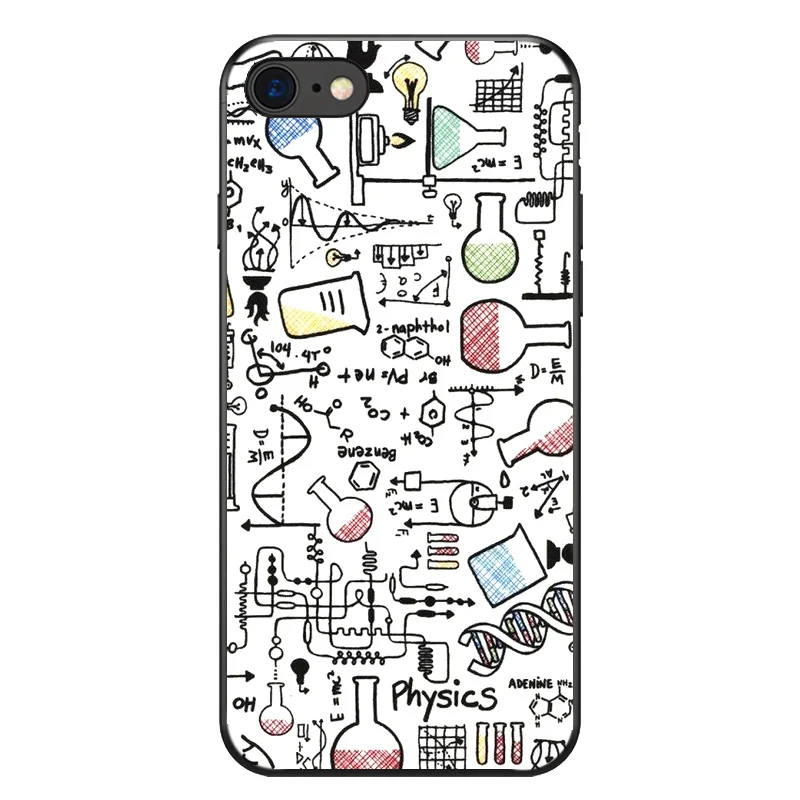 Символ Математика наука физика формулы мягкий чехол для мобильного телефона