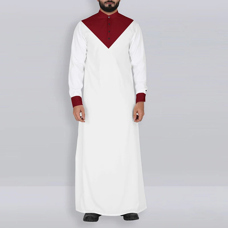 Кафтан Мужская мусульманская одежда jubba tobe abaya халат Дубай Саудовская арабское