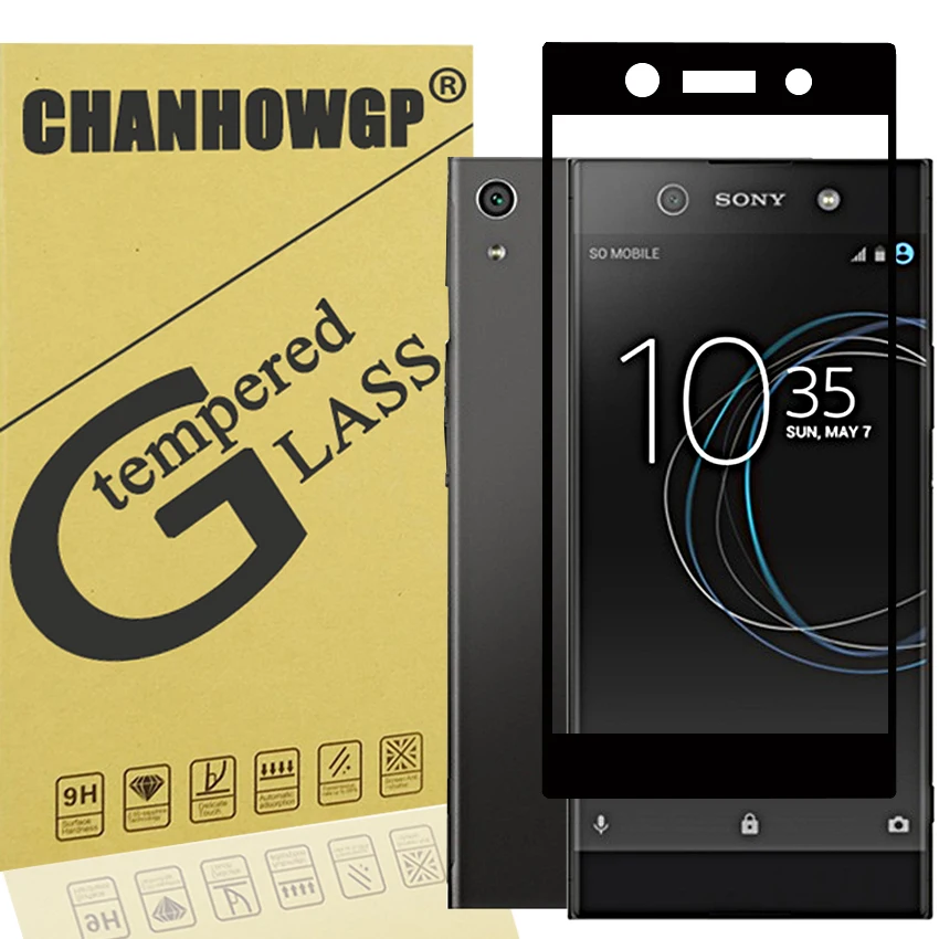 Закаленное стекло с полным покрытием для Sony Xperia XA1 G3121 G3123 G3125 dual G3112 G3116 защита