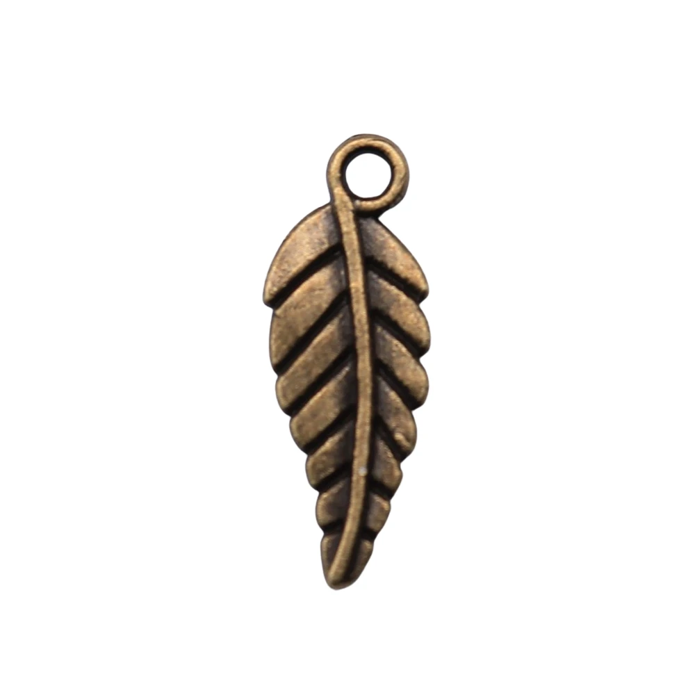 WYSIWYG 20 штук 20x7 мм небольшой лист подвески металлический Подвески старинное