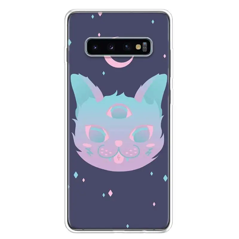 Девичий пастельный Готический чехол для телефона samsung Galaxy S10+ Lite Note 10 9 8 S9 S8 J4 J6 J8 Plus S7 S6 чехол