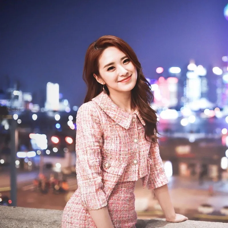 Новинка 2020 офисный женский твидовый жакет накидка с кисточками юбка комплект из