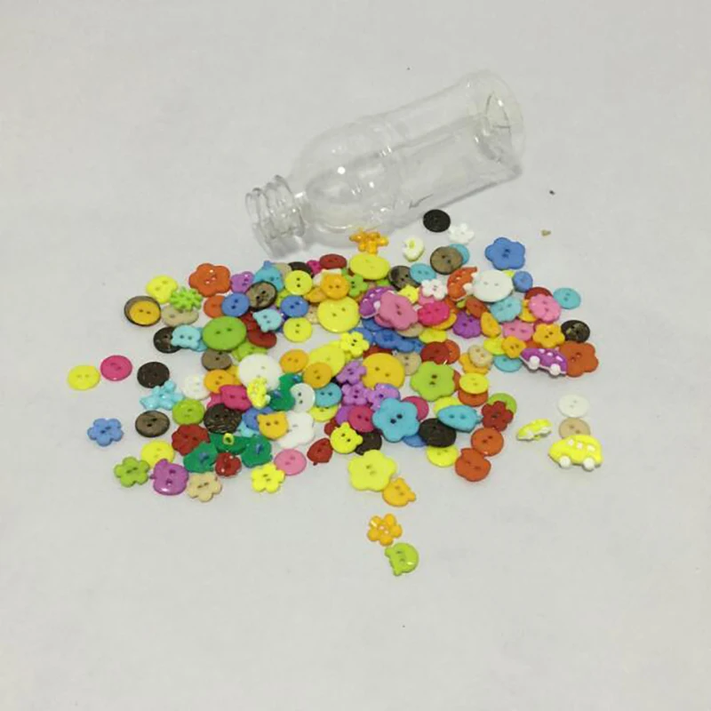 

Promotion Mix Shape Lots Colors DIY Scrapbooking Cartoon Buttons Plastic Buttons Children's Garment Sewing Notions Juguetes