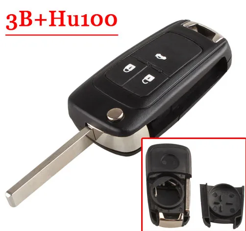 XNRKEY высококачественный чехол с тремя кнопками белой кнопкой и лезвием Hu100 для