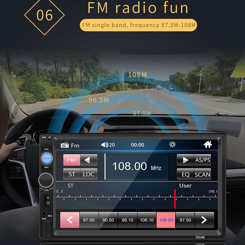 

Bluetooth Car Radio Stereo MP5 Player Auto Multimidia GPS Navigation USB SD AUX Player FM Radio Hands-free USB 2.0 Multimedia