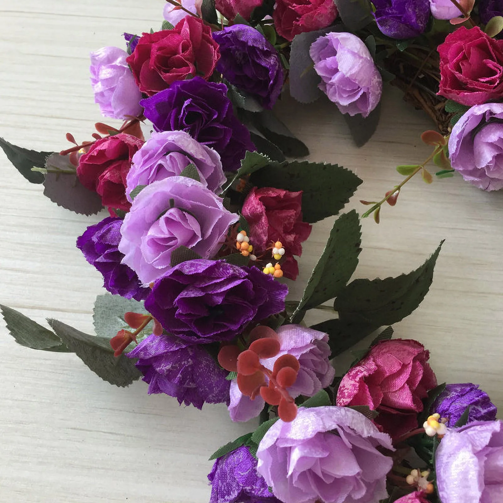 

Heart Shaped Rose Artificial Flowers With Flower Garland For Door Wall Decor Wedding Car Decoration Flowers Easter Day 2021