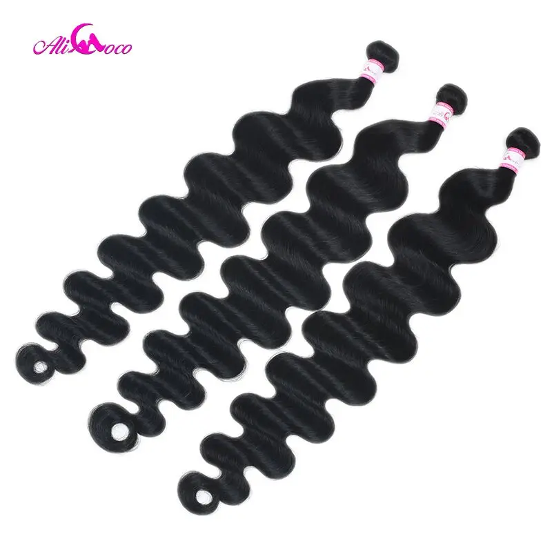 Волнистые бразильские волнистые 3 пряди Ali Coco с фронтальной застежкой 13x6