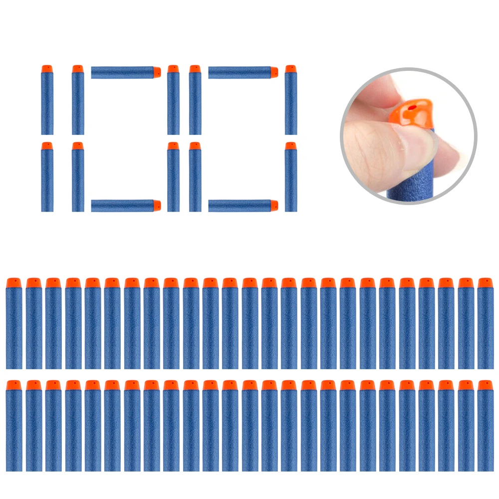 

Пули мягкие полые для Nerf, 100 см, 7,2 шт.