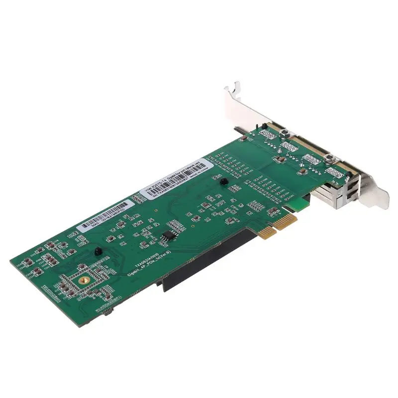 4-Порты и разъёмы RJ45 Gigabit Ethernet PCI Express X14 серверный адаптер Сетевая карта Intel82575-T4 чип Chipest