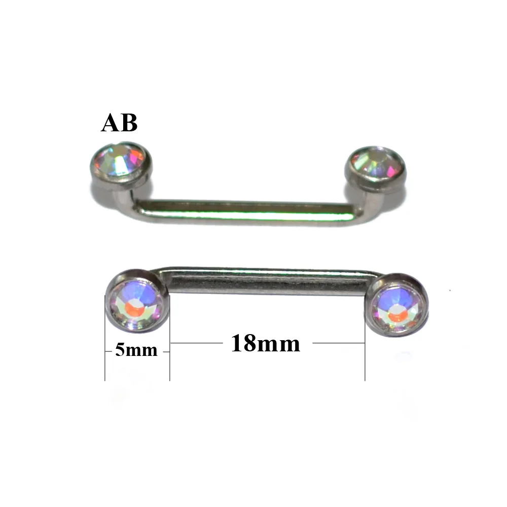 1.6x18x5x5mm 1 шт. G23 титановый пирсинг 1.6x12-20 м микродермальный якорь внутренняя резьба штанги поверхность бар титановая Штанга пирсинг ювелирные изделия - Окраска металла: 1.6x18x5x5mm