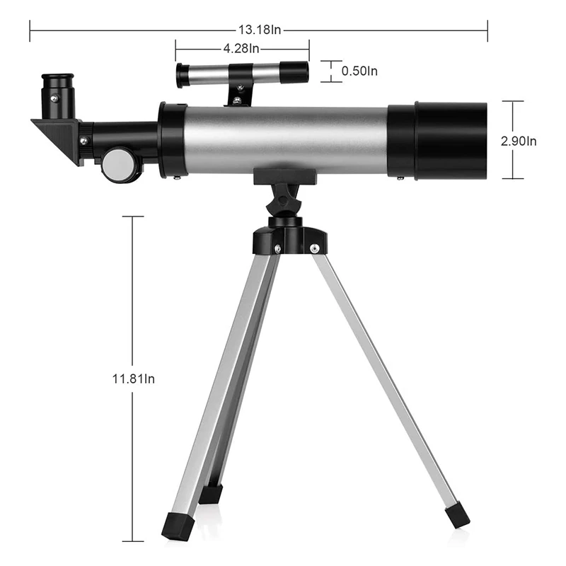 

New Sale Telescope for Kids Telescopes for Astronomy Beginners Capable of 90X Magnification,Eyepieces Tabletop Tripod Viewfinder
