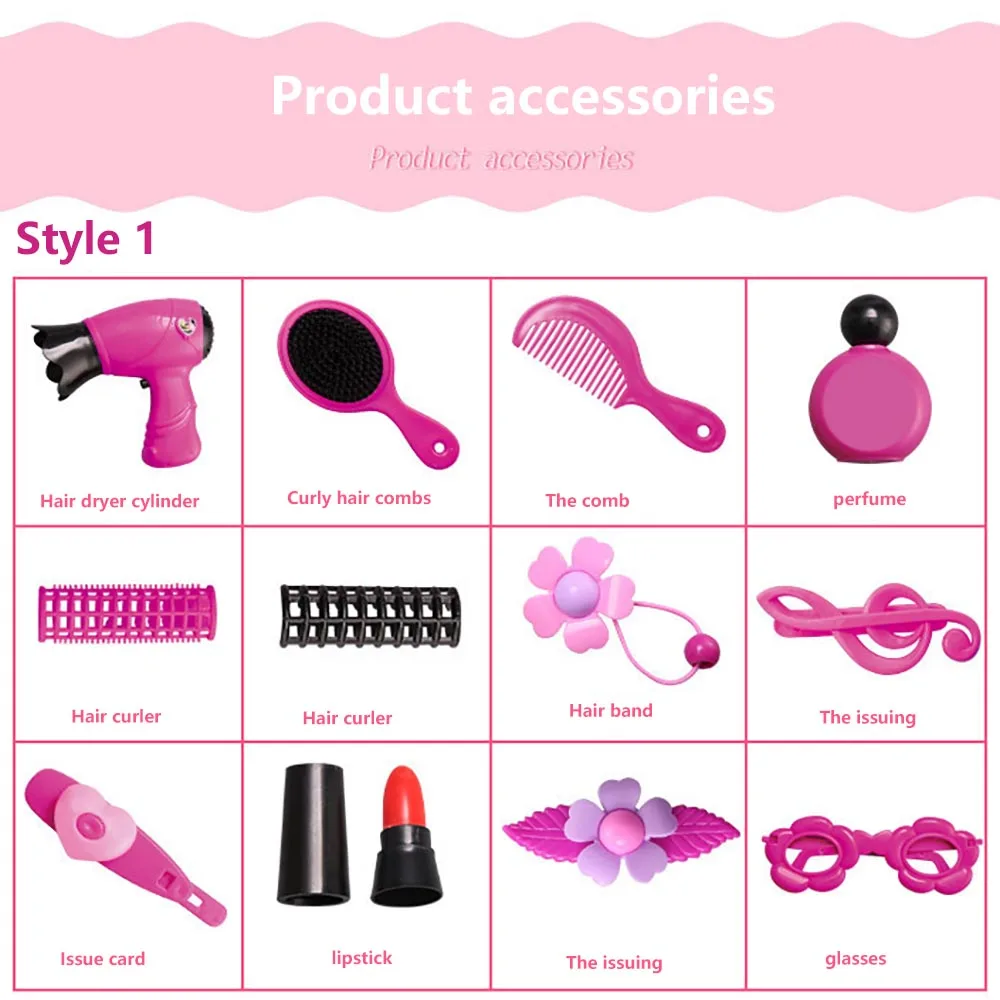 Мини Туалетный столик имитация Столик детский туалетный Макияж игрушка Красота