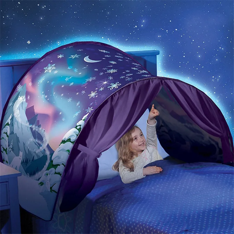 

Up Bed Tent Kids Dream Bed Tents Included Children Boys Girls Night Sleep Foldable Tent Playhouse Games Toys For Children Gift