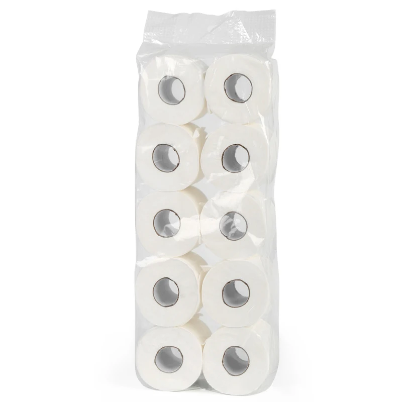 10 рулонная туалетная бумага 3 слойная натуральная древесина мягкая целлюлоза