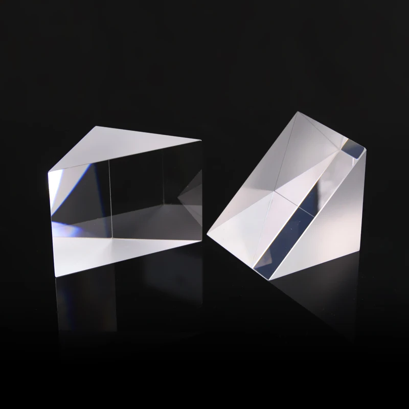 

25X25X70MM Right Angle Prism Material K9 Refraction Prism Optical Glass Reflective Prism Zation Custom Triangular Prism