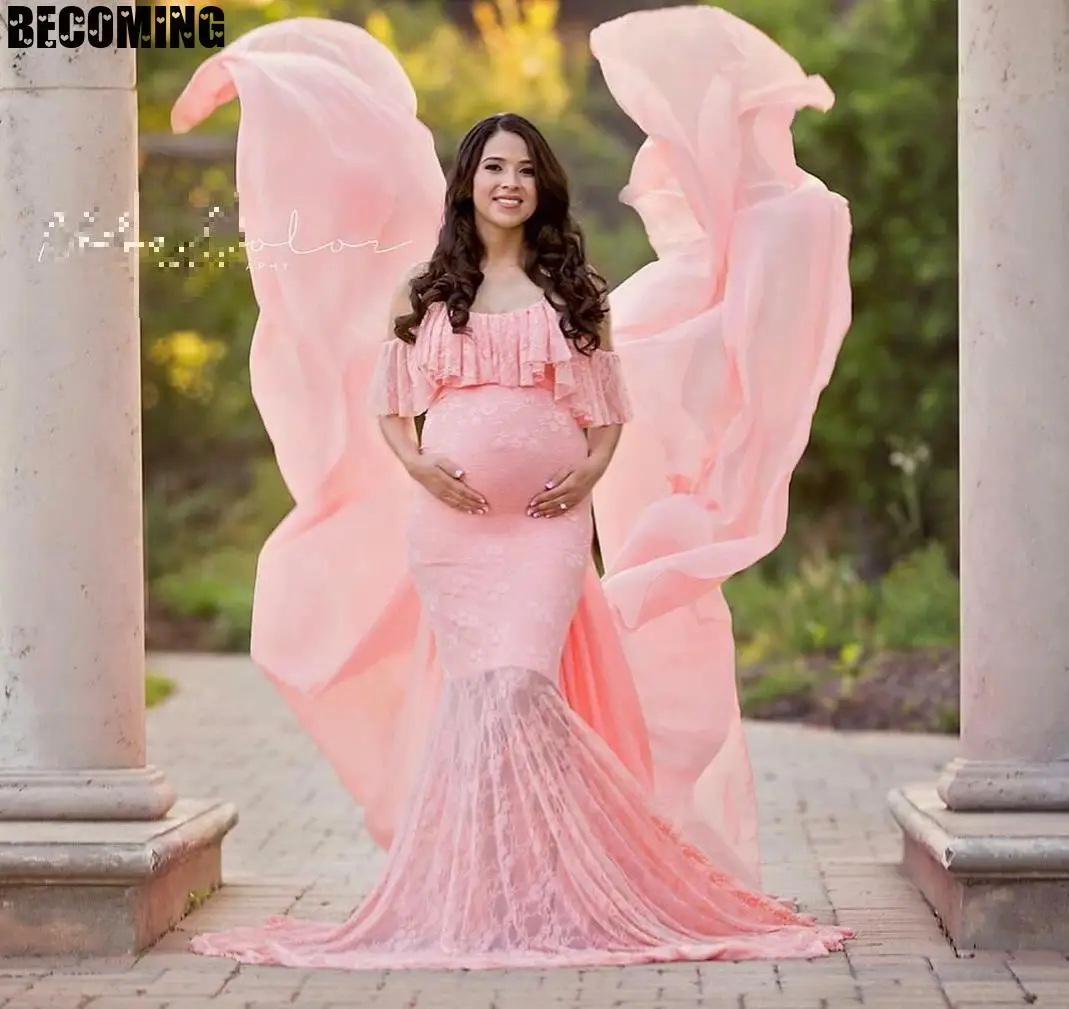 Платье для беременных фотосессии кружевное платье женская одежда макси женское