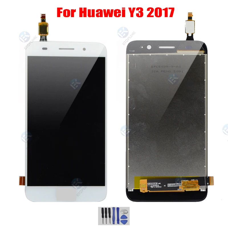 

ЖК-дисплей с сенсорным экраном и цифровым преобразователем для Huawei Y3 2017