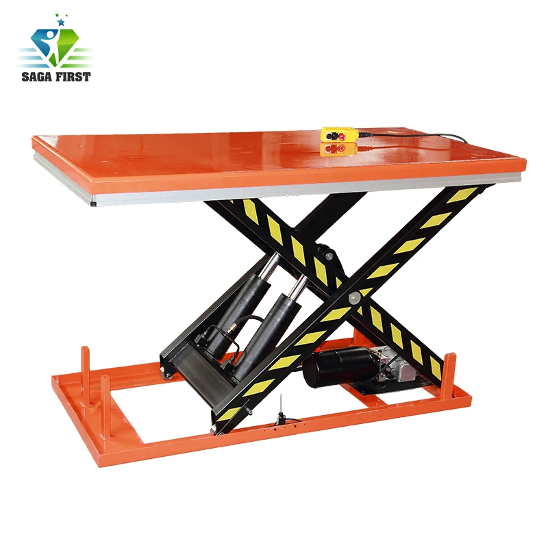 

China 1000kg cheap trolley hydraulic scissor lift with wheels optional